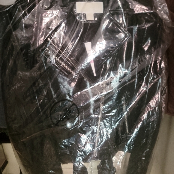 Michael Kors Patent Leather Moto Jacket - Picture 3 of 6